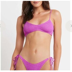 Bond Eye Ultra Violet Selena Crop Swim- Purple Swim/ Two Peice